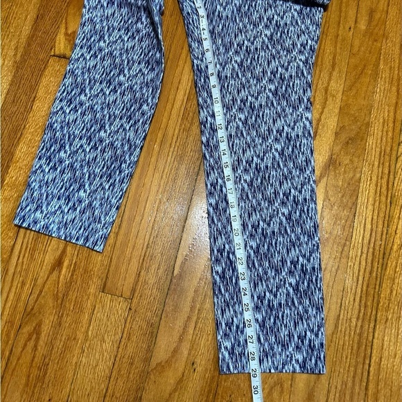 Soft Surroundings Stretch Ankle Pants Size 8 Blue And  White - Picture 2 of 7
